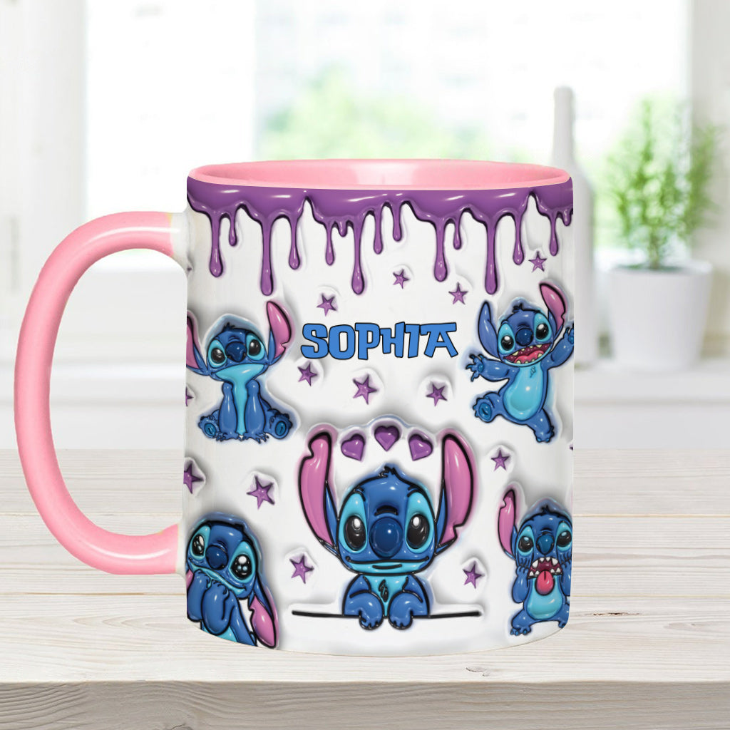 Personalized Ohana Accent Mug Custom Name Gift for Family Accent Mug GradoCreations