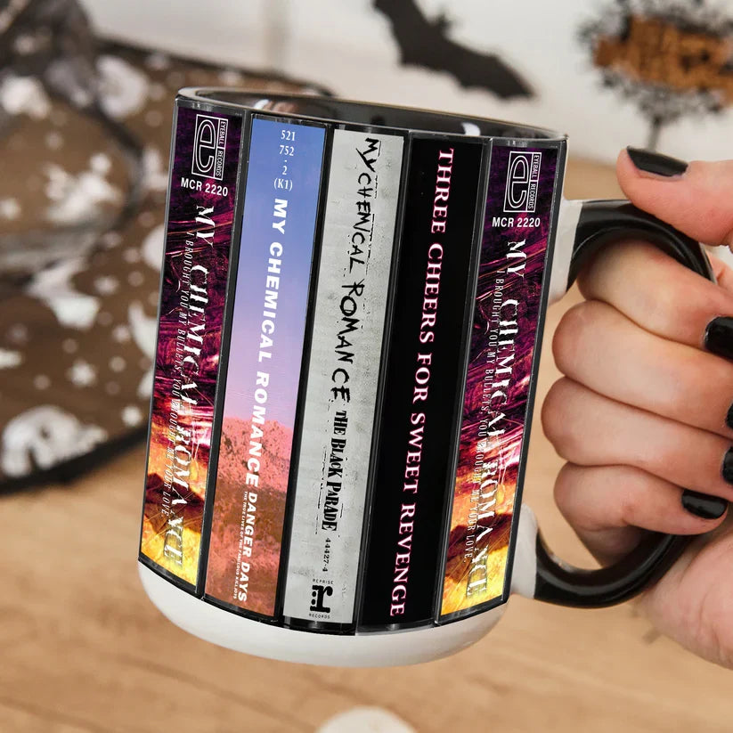 My Chemical Romance Cassette Accent Mug Retro Ceramic Gift GradoCreations