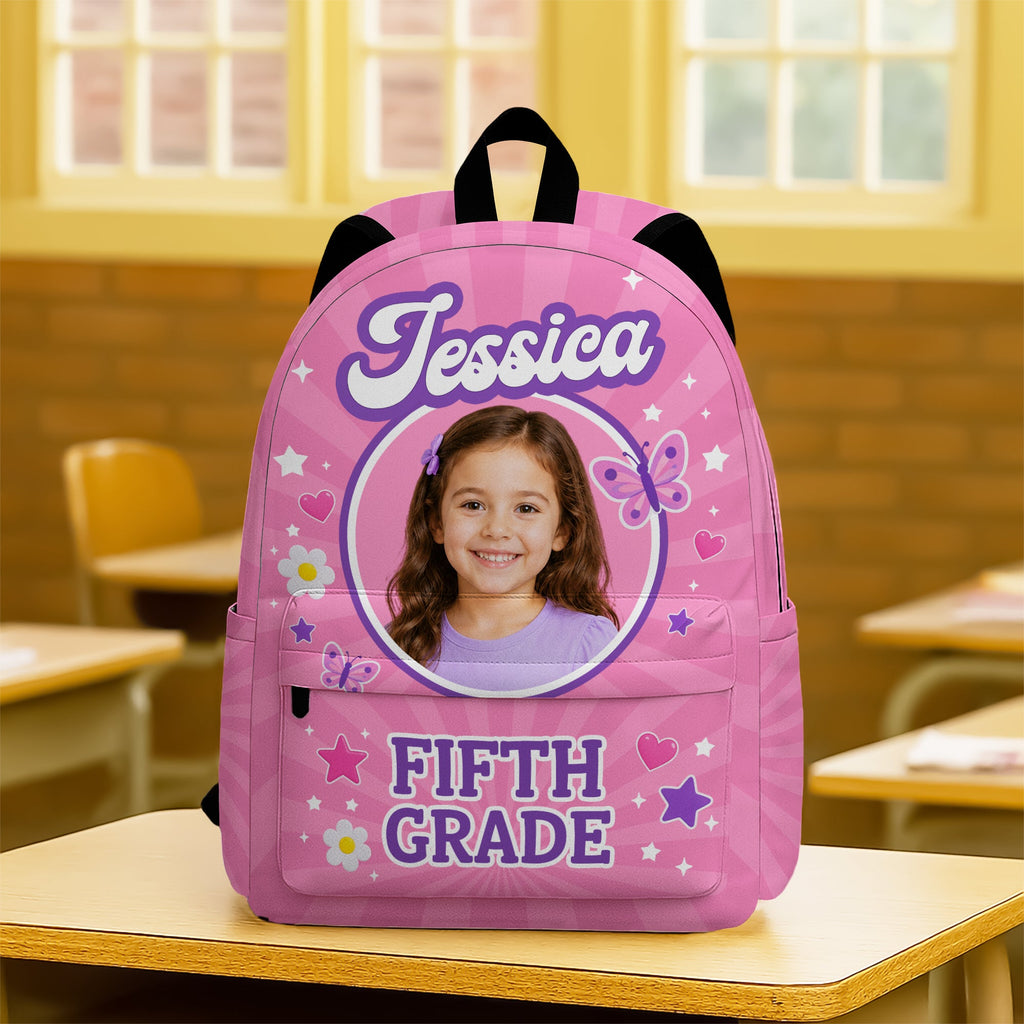 Personalized Photo Kids Backpack Custom Gift for Boys and Girls HN590 - Printed Backpack GradoCreations