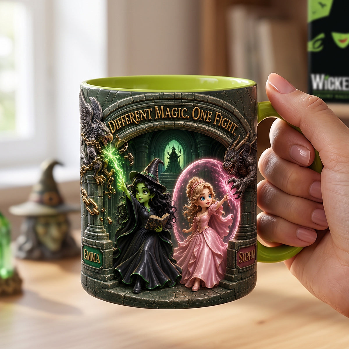 Personalized Witch Themed Coffee Mug Custom Name Gift for Friends Mug GradoCreations