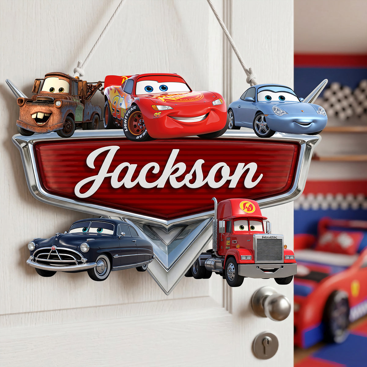 Personalized Movie Themed Metal Sign for Kids - Custom Name Decor