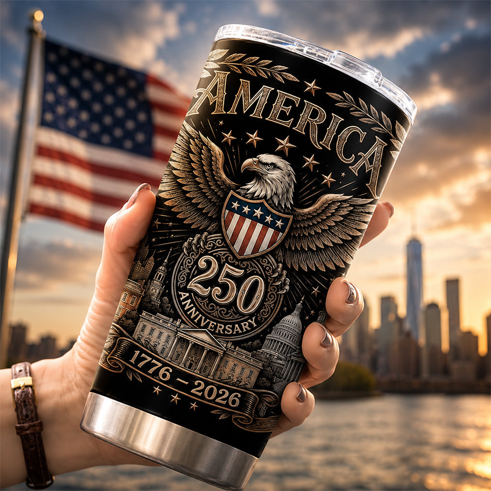 Personalized 250th Anniversary Tumblers Custom Family Gift HN590 - Fat Tumbler GradoCreations