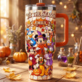 Personalized Fall Themed 40oz Tumbler with Handle - Unique Disney Gift for Movie Fans Tumbler GradoCreations