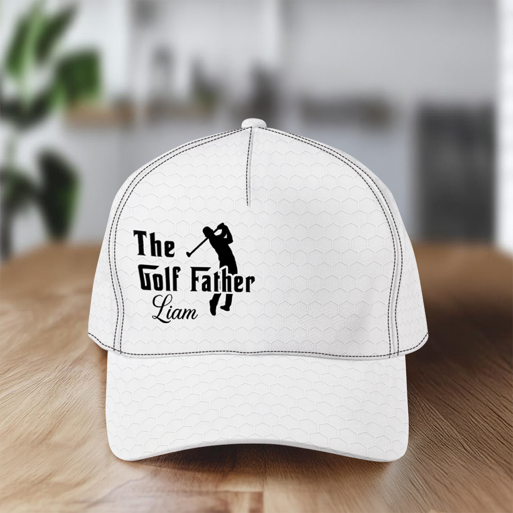 Personalized Golf Father Cap Custom Name Gift for Dad HN590 - AOP Cap GradoCreations
