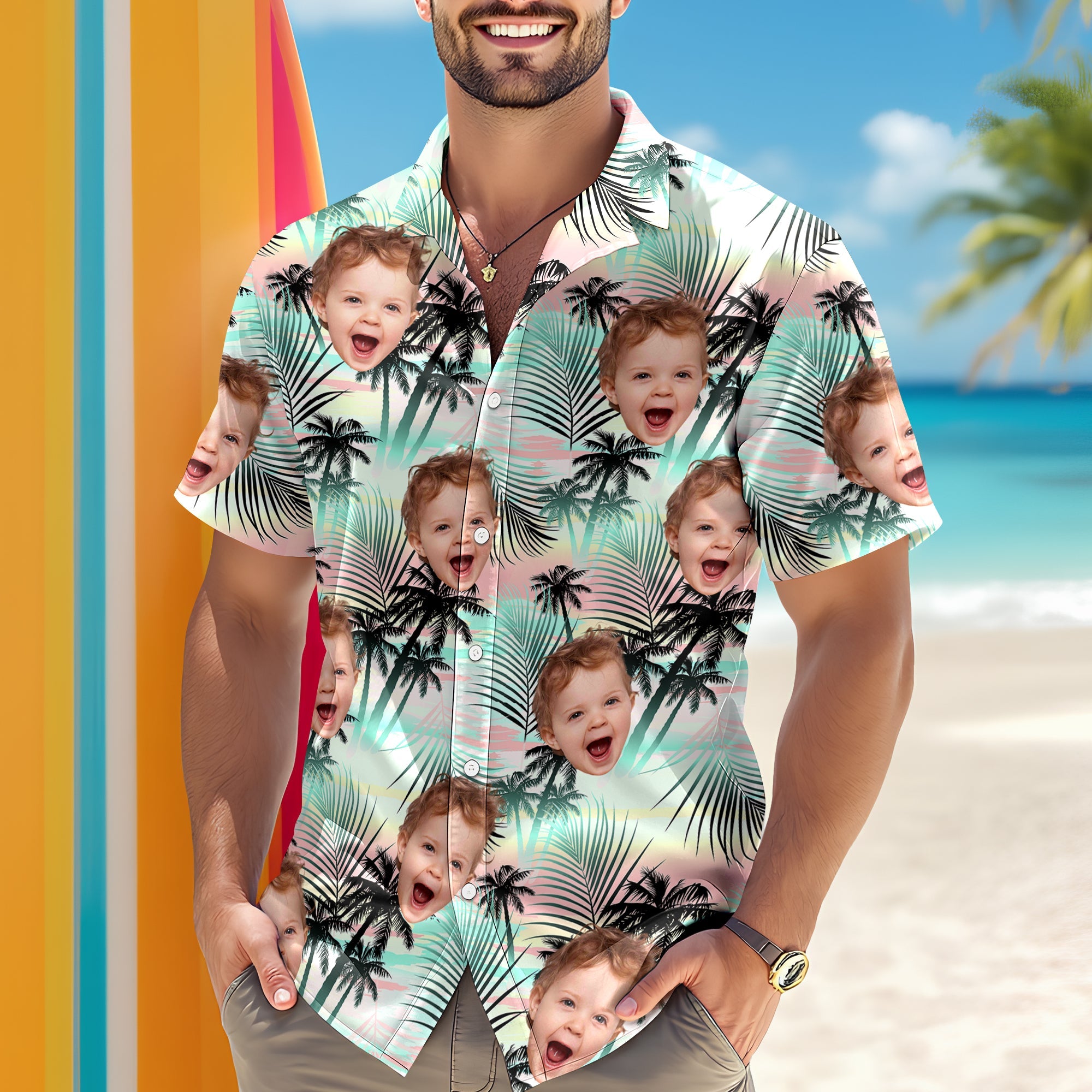 Personalized Hawaiian Shirt Custom Photo Gift for Cat/Dog Lover HN590 - AOP Hawai Shirt GradoCreations