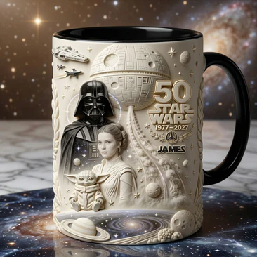 Personalized Star Wars 50th Anniversary Mug for Movie Fans Mug GradoCreations