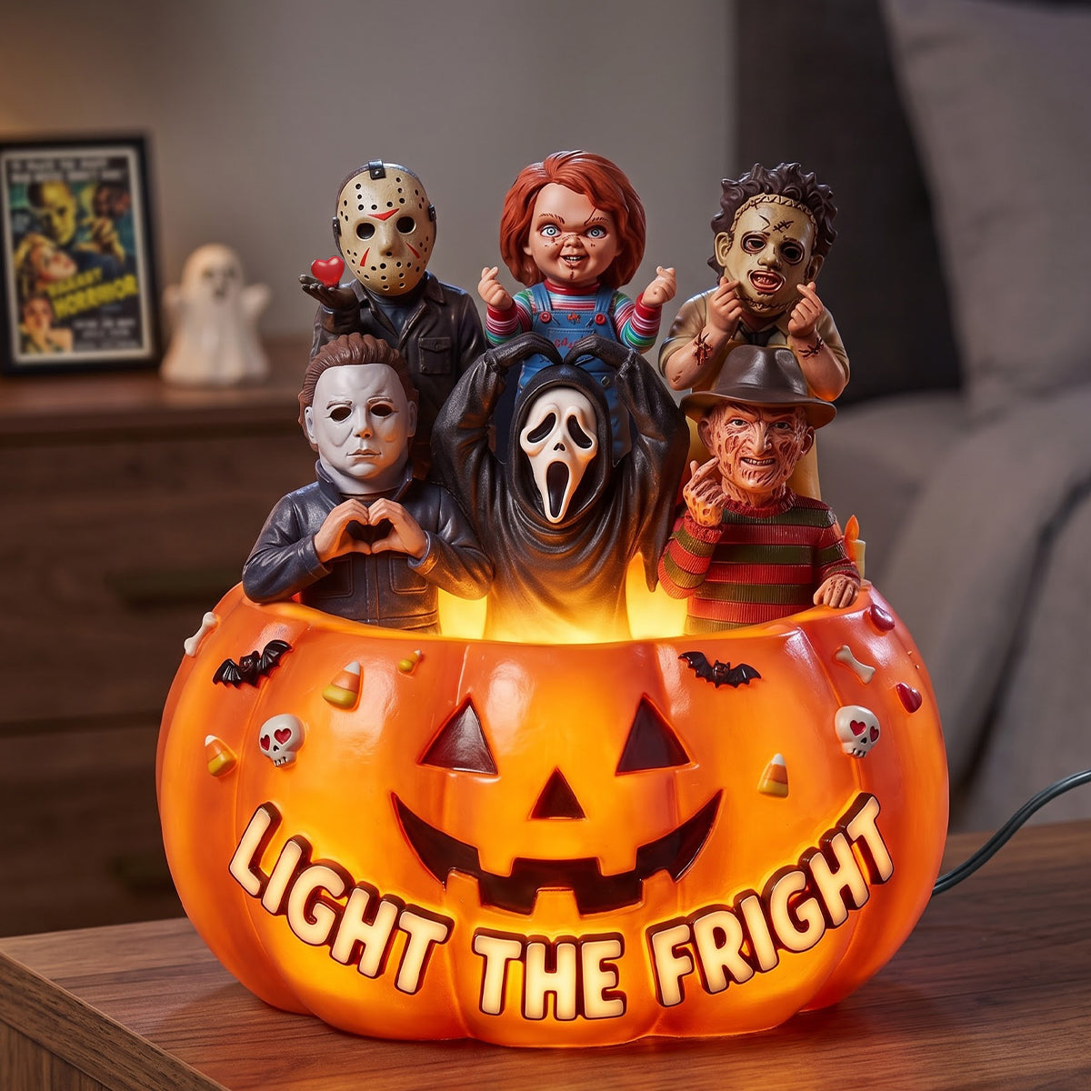Personalized Acrylic Pumpkin Light Box Halloween Decor Gift Acrylic Light Box GradoCreations