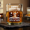 Personalized Whiskey Glass Gift for Dog Dad - Father's Day HN590 - Print Rock Glass GradoCreations