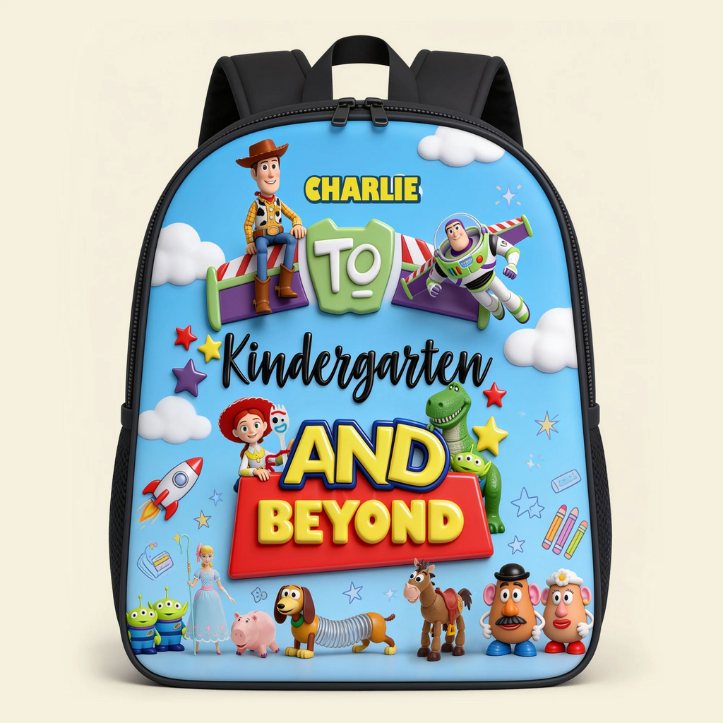 Personalized Backpack Set for Kids with Lunch Bag, Pencil Case & Water Bottle - Back to School Gift