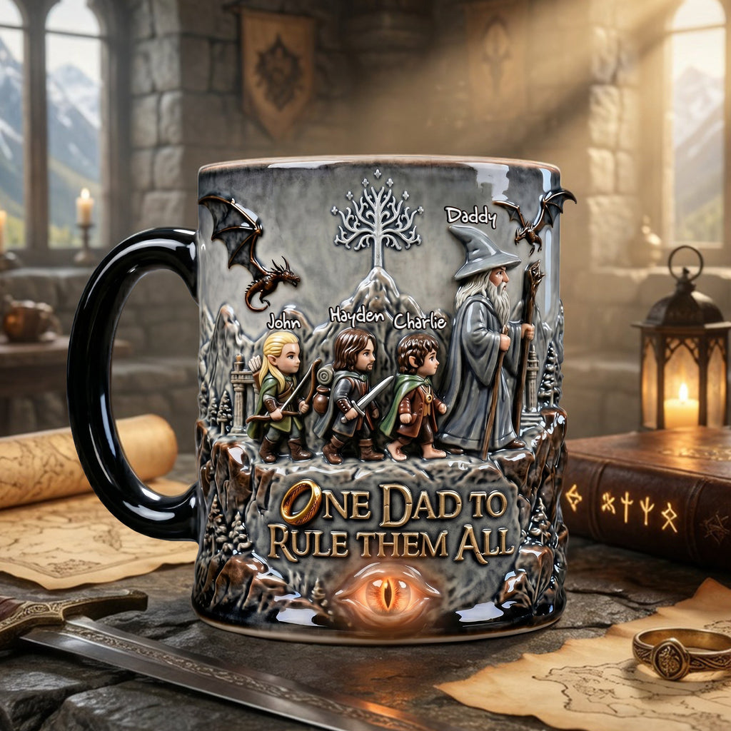 Personalized Ceramic Coffee Mug for Dad - Unique Father's Day Gift
