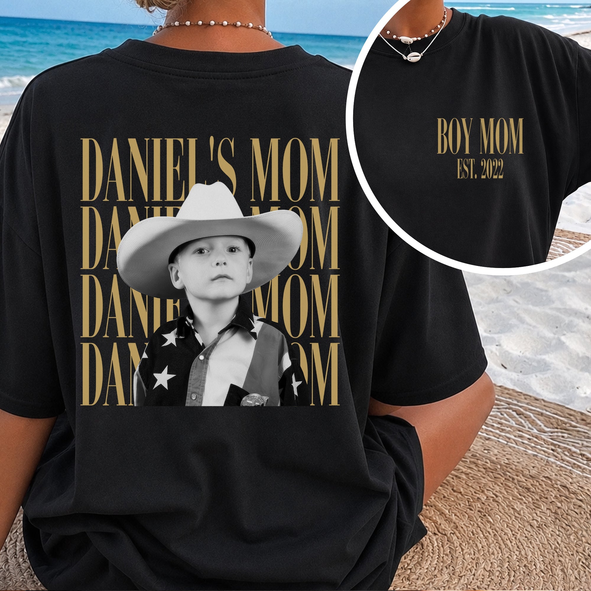 Personalized Family Photo Shirt Gift for Dad, Mom, Grandpa HN590 - Back&Front Shirt GradoCreations