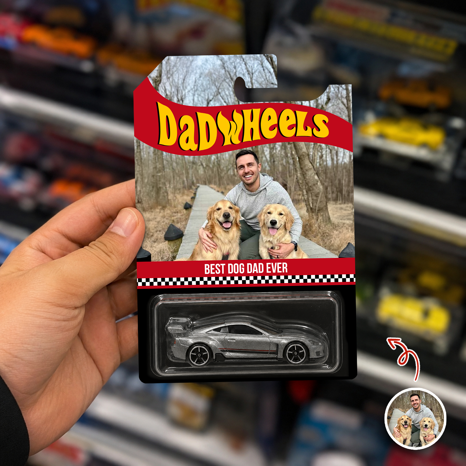 Personalized Photo Hot Wheels Dog Dad Gift Custom Design HN590 - Hot Wheels GradoCreations