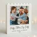 Personalized Photo Building Brick Gift for Dad Father's Day HN590 - Building Blocks GradoCreations