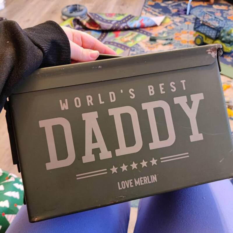 Personalized Military-Style Ammo Box Gift for Dad's Day HN590 - Ammo Box BCF fix GradoCreations
