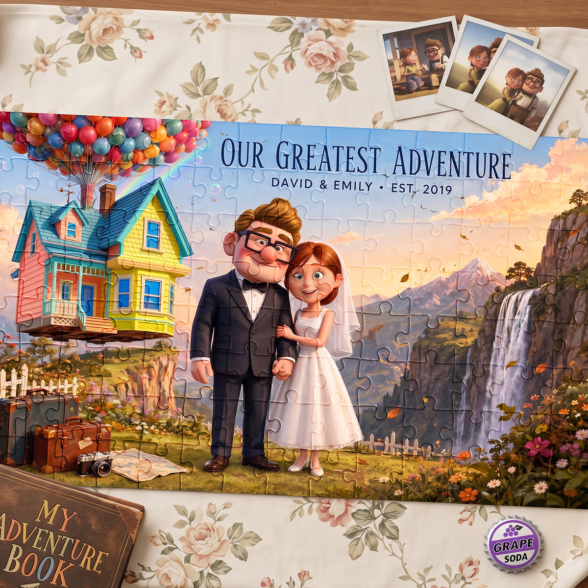 Personalized Couples Puzzle Our Greatest Adventure Gift Puzzle GradoCreations