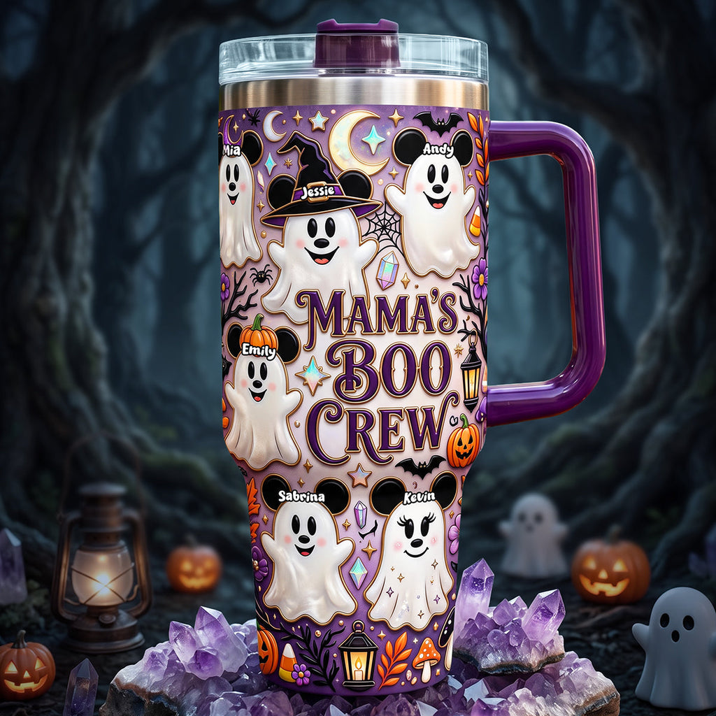 Personalized Halloween Tumbler for Mom with Spooky Ghosts Tumbler GradoCreations