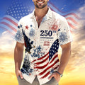 Personalized 250th Anniversary Hawaiian Shirt US Flag Gift HN590 - AOP Hawai Shirt GradoCreations
