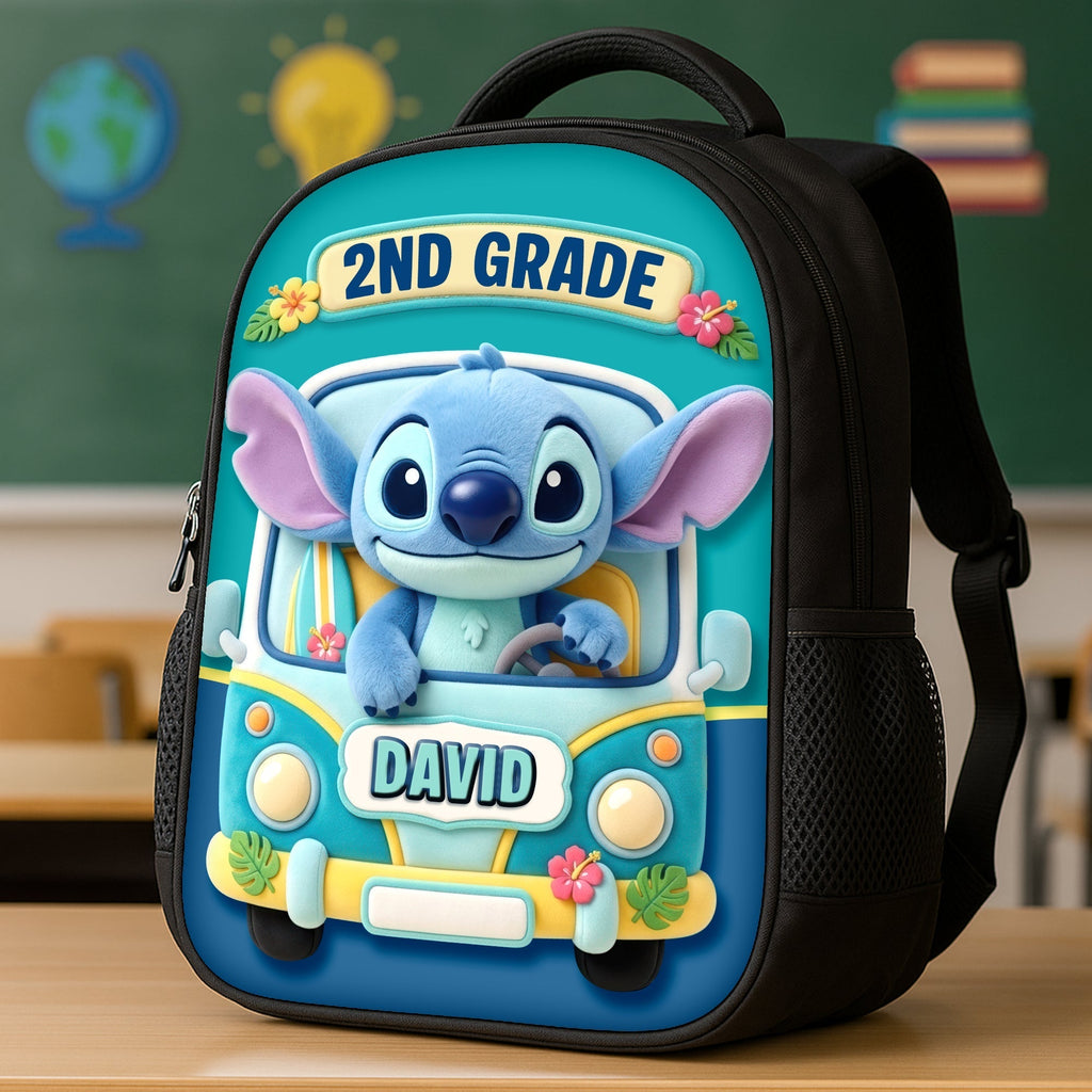 Personalized Cartoon Backpack for Kids with Name | Back To School Gift