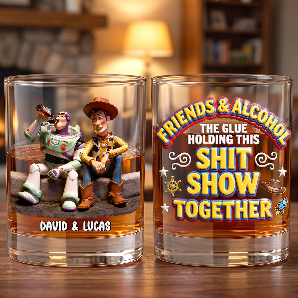 Personalized Whiskey Glass Custom Name Gift for Friends