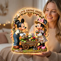Personalized Acrylic Light Box with Garden Design for Couples | Unique Home Decor Gift