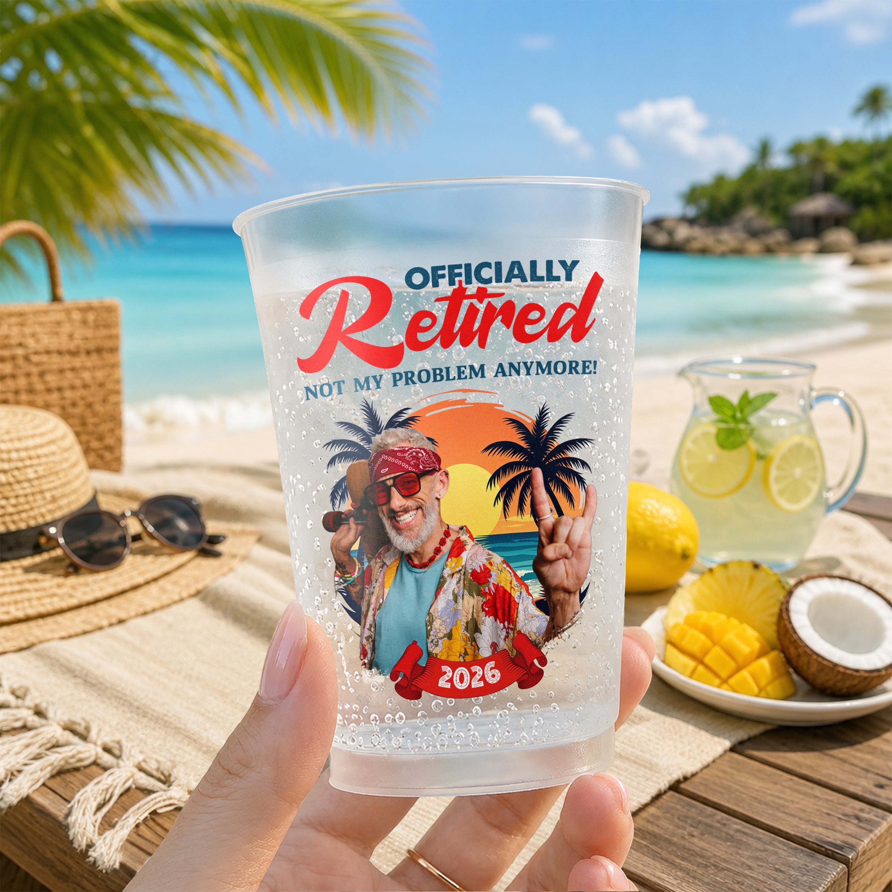 Custom Photo Retirement Cup Personalized Gift for Men/Women HN590 - Cup GradoCreations