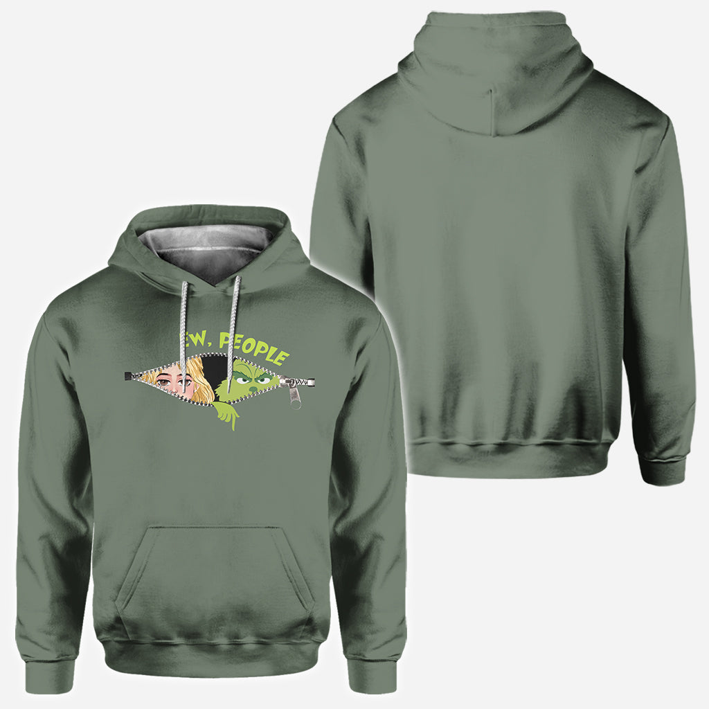 Personalized Green Mischief All-Over Christmas Shirt Gift All Over Shirt GradoCreations