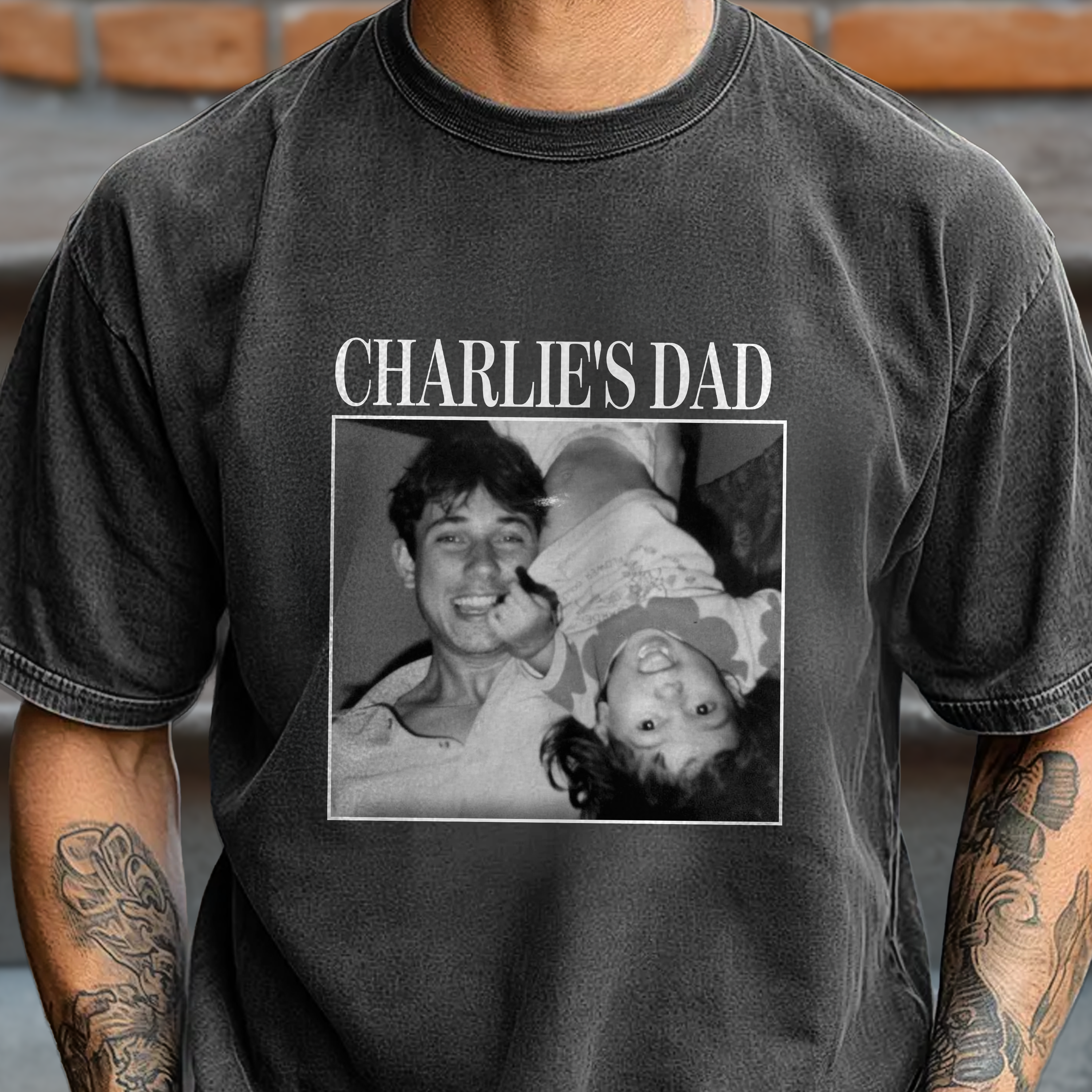Personalized Photo Comfort Shirt Vintage Gift for Dad Comfort Shirt GradoCreations
