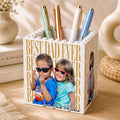 Personalized Photo Brick Pencil Pot Gift for Dad | Father's Day HN590 - Brick Pencil Pot GradoCreations