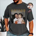 Personalized Photo Comfort Shirt Custom Gift for Dad Comfort Shirt GradoCreations