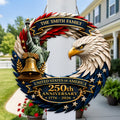 Personalized Patriotic Door Sign for 250th Anniversary Gift HN590 - Door Sign GradoCreations