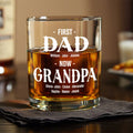 Personalized Whiskey Glass Gift for Dad and Grandpa - Father’s Day HN590 - Print Rock Glass GradoCreations
