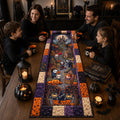 Personalized Halloween Quilted Table Runner for Family Gift Quilt Table Runner GradoCreations