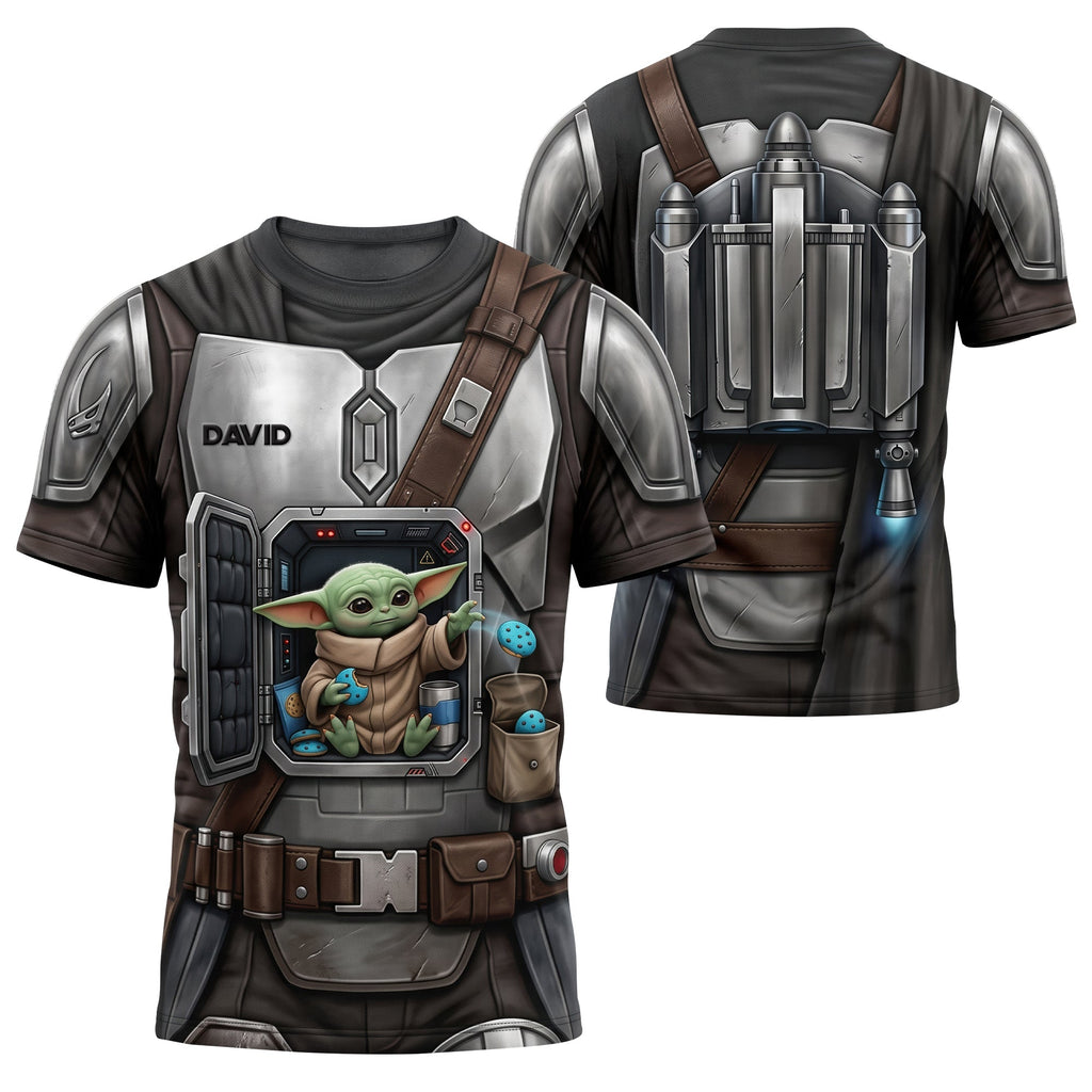 Personalized 3D T-Shirt with Space Warrior Design for Him - Gift Idea for Movie Fans AOP Tshirt GradoCreations