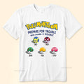 Personalized Pokémon Team T-Shirt Custom Names Gift for Family