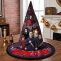 Personalized Quilted Witch Hat for Halloween - Custom Horror Design Gift Quilt Witch Hat GradoCreations