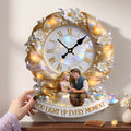 Personalized Acrylic Wall Clock with Couples Design Gift Wall Hanging Clock GradoCreations