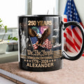 Personalized Black Mug 250 Years America We The People Gift for Dad HN590 - Black Mug GradoCreations