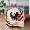 Personalized Eagle Cap Patriotic Gift for Dad 4th of July HN590 - AOP Cap GradoCreations