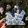 Personalized Acrylic Christmas Ornament for Couple - Unique Gift Idea Ornament GradoCreations