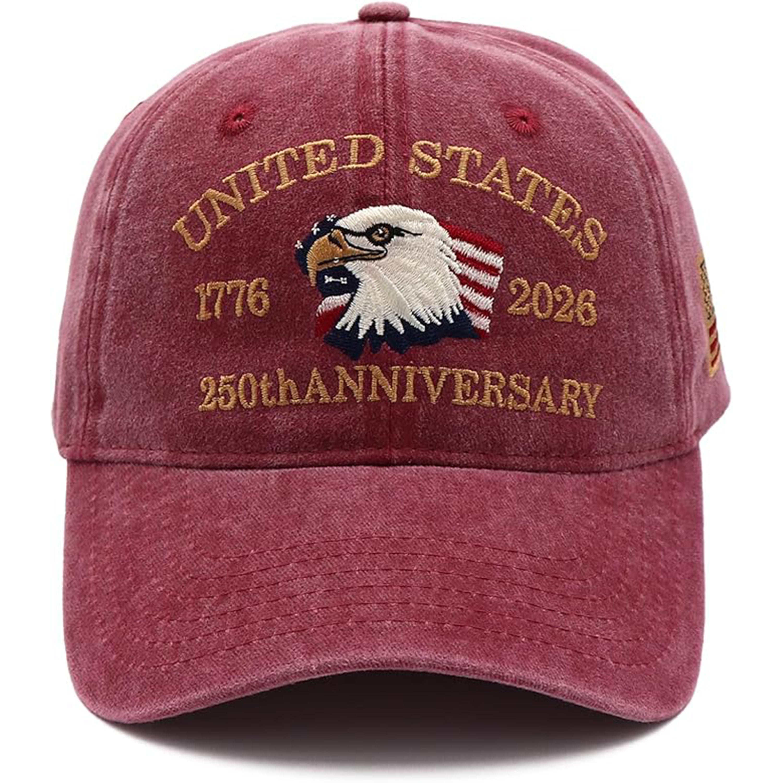 Personalized Patriotic Baseball Cap Embroidery Gift for Dad HN590 - Embroidery Hat Josh GradoCreations