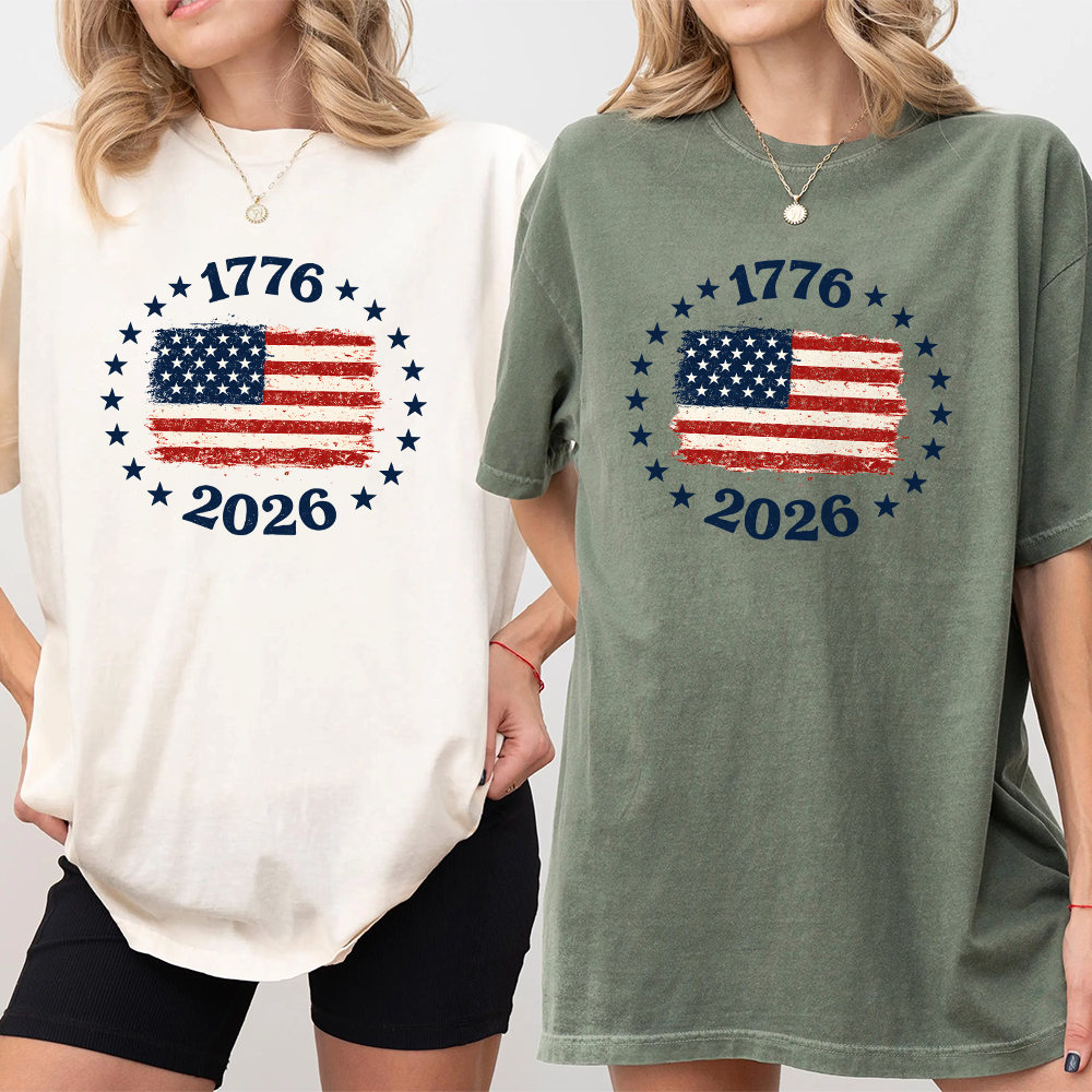 Patriotic USA Flag Comfort Shirt Custom Independence Day Gift Comfort Shirt GradoCreations
