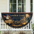 Personalized One Nation Under God Non-Pleated Fan Flag Gift for Family Independence Day HN590 - Non-Pleated Fan Flag GradoCreations