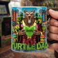 Personalized Color Changing Mug for Dad with Ninja Turtles