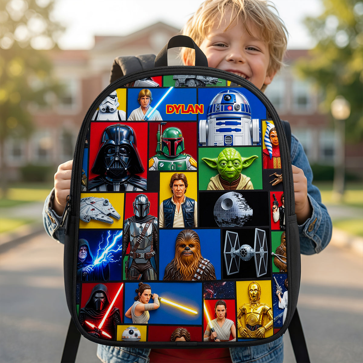Personalized Star Wars Backpack for Kids with Name | Back to School Gift