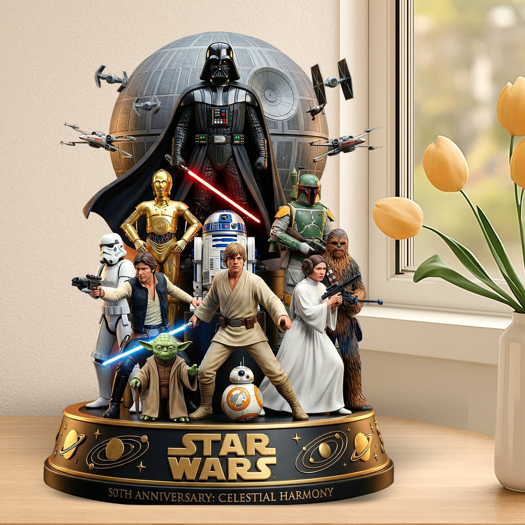 Personalized Acrylic Plaque Star Wars 50th Anniversary Gift for Movie Fans