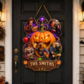Personalized Custom Shaped Wood Sign Halloween Family Gift Wood Sign GradoCreations
