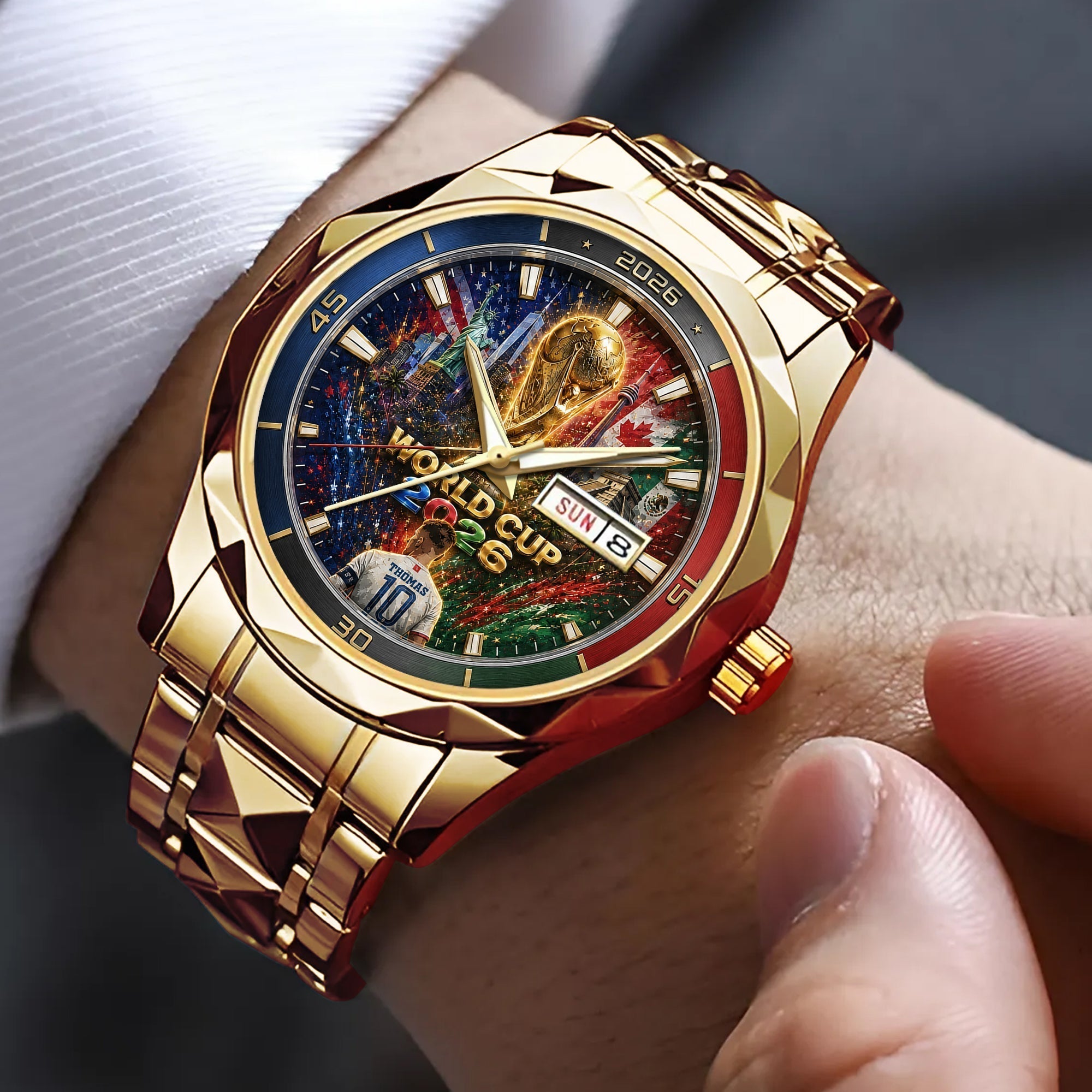 Personalized Men's Watch World Cup 2026 Gift for Him