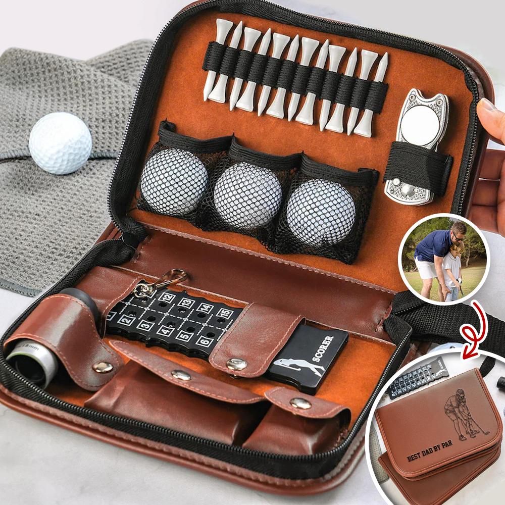 Personalized Golf Gift Set Custom Photo Unique Gift for Dad HN590 - golf set fix GradoCreations