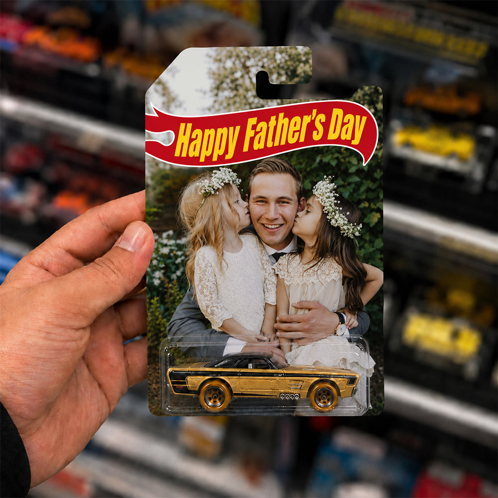Personalized Toy Car Photo Gift for Dad on Father's Day HN590 - Hot Wheels GradoCreations