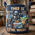 Personalized Quilted Laundry Basket Custom Name Gift for Laundry Lovers Quilted Laundry Basket GradoCreations